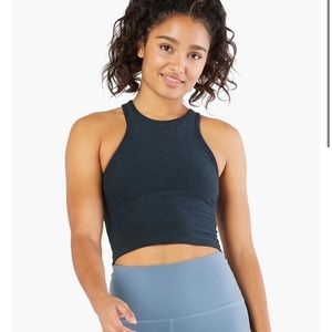 Beyond Yoga Studio Crop Tank in Nocturnal Navy